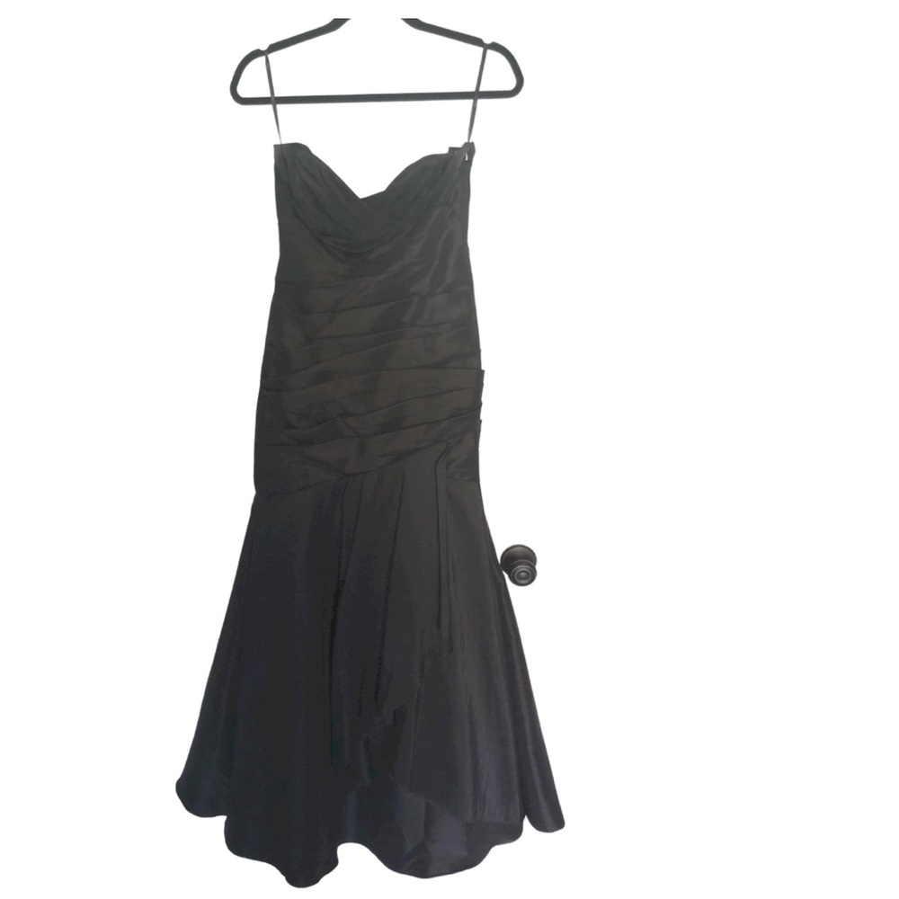 Black Strapless Mermaid Style Gown